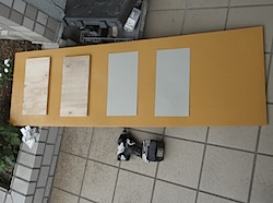 テストピース仮並べ